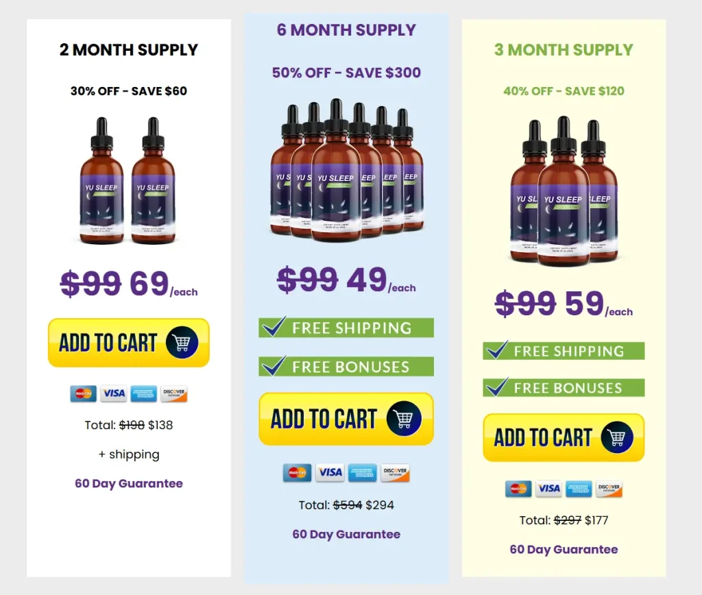 yusleep-pricing-plan Yu Sleep Pricing Plan
